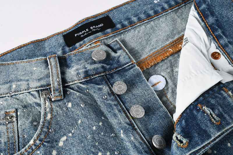 Purple Brand Crystal Diamond Jeans #9126