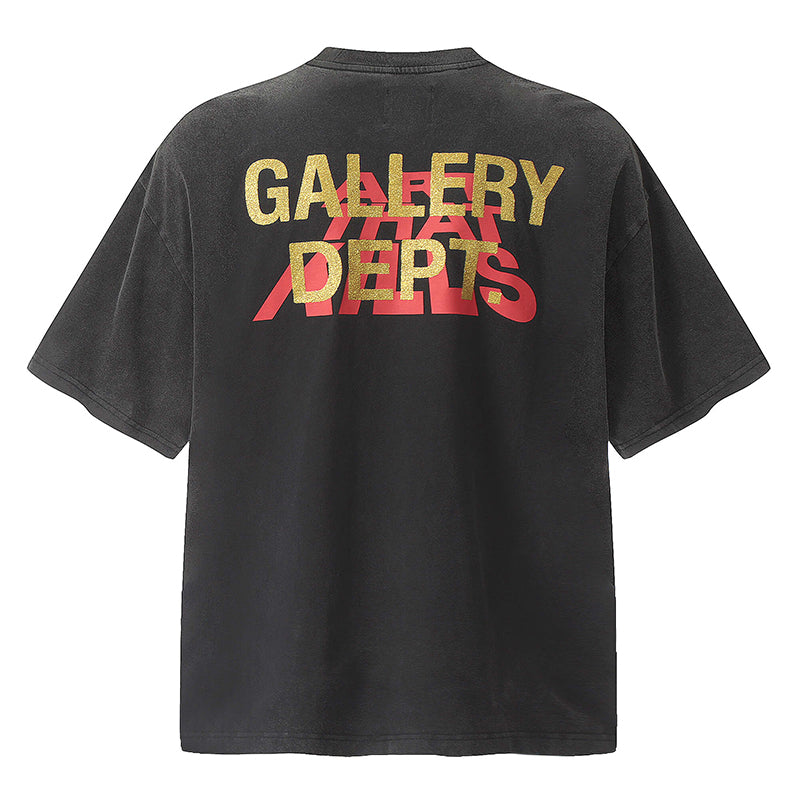 Gallery Dept. Letter Print Cotton T-Shirt