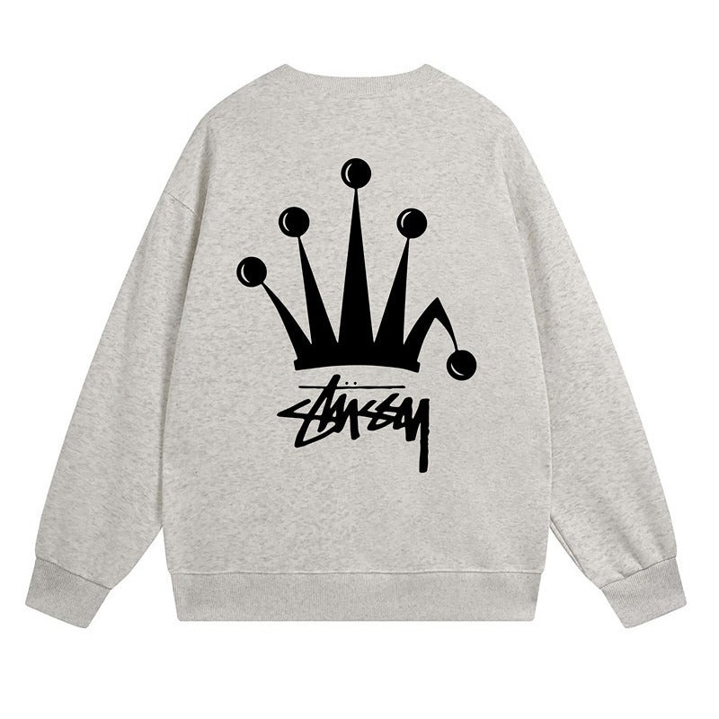 Stussy Sweatshirts Crew Neck Fleece Sweater