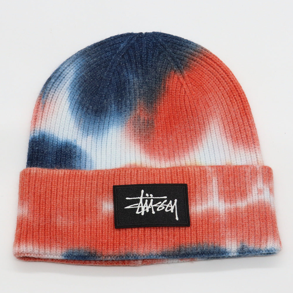 Stussy Hat Winter Knitted Hat Sports Yarn Warm Versatile Casual