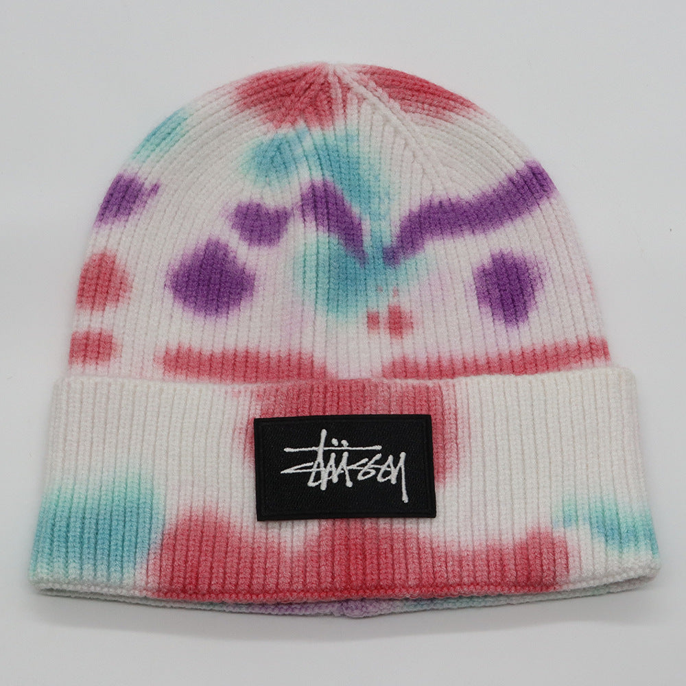Stussy Hat Winter Knitted Hat Sports Yarn Warm Versatile Casual