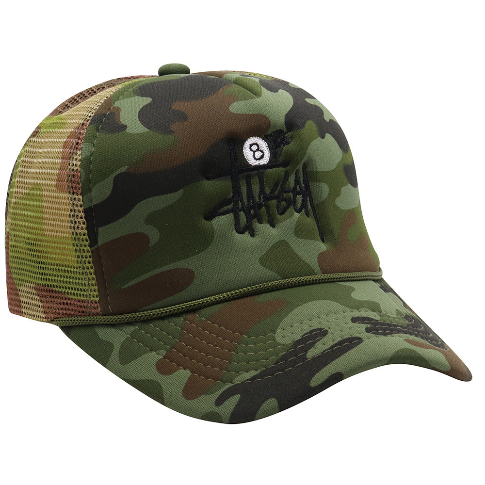 Stussy Hat Summer Embroidery Outdoor Surfing Casual Sun Hat Breathable Sun Protection Baseball Cap