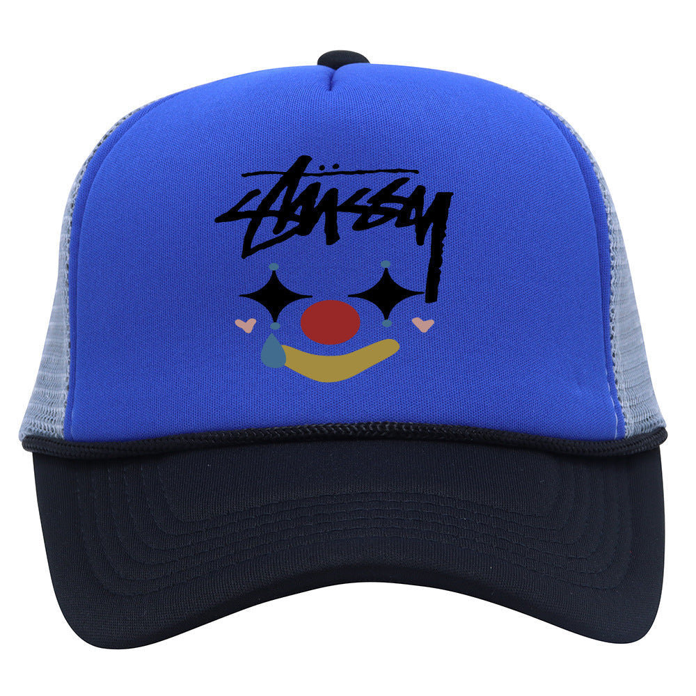 Stussy Hat Personality Fashion Printed Baseball Cap Outdoor Leisure Shade Sun Protection